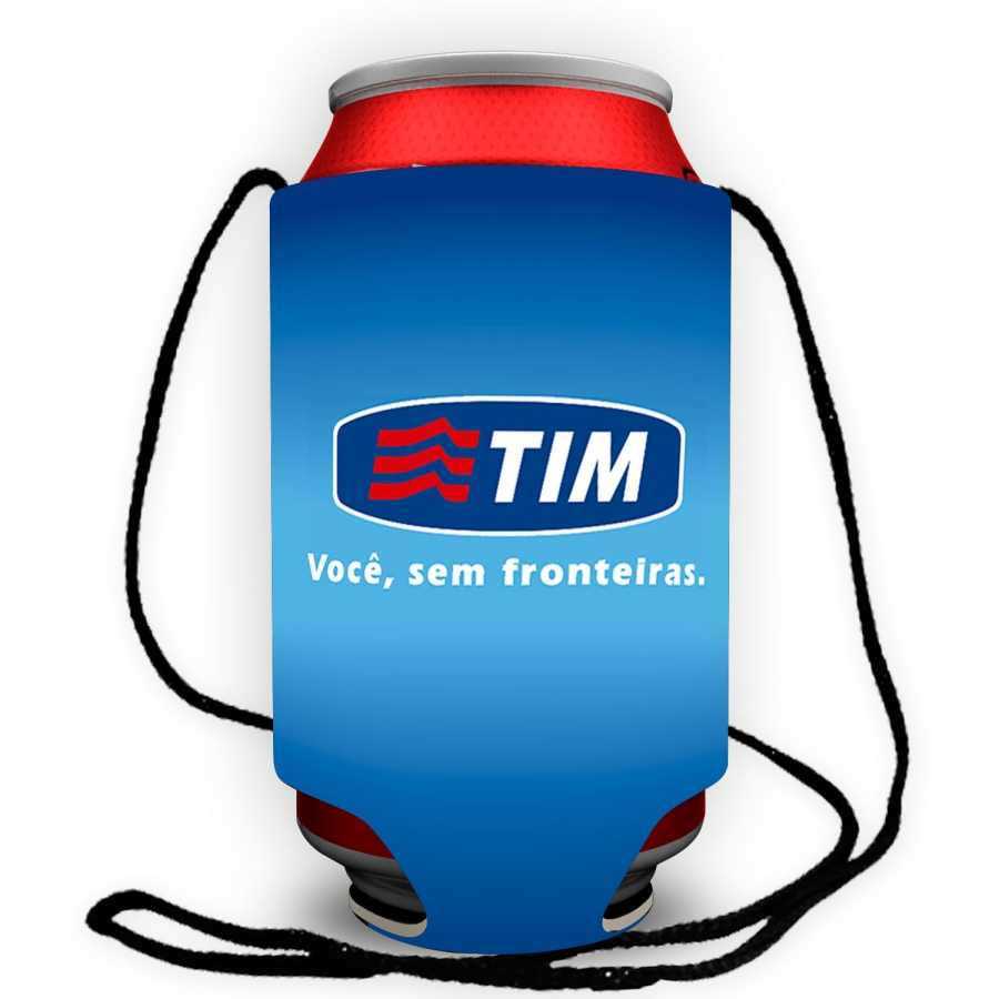 Porta latas com cordão Personalizado