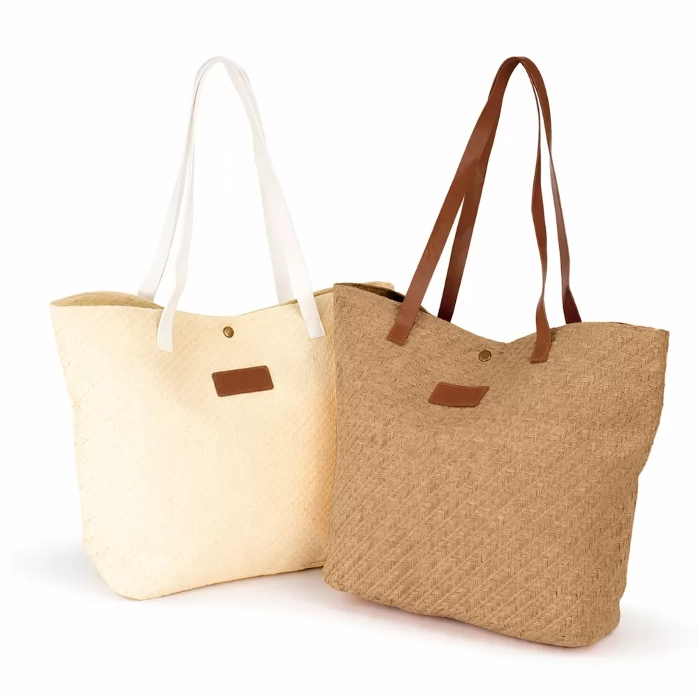 BOLSA PALHA TRANÇADA