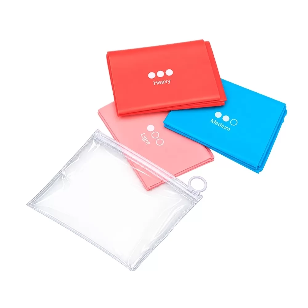 KIT ELÁSTICOS PARA EXERCÍCIOS 3 PEÇAS