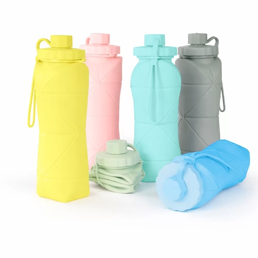 GARRAFA DOBRÁVEL SILICONE 600ML