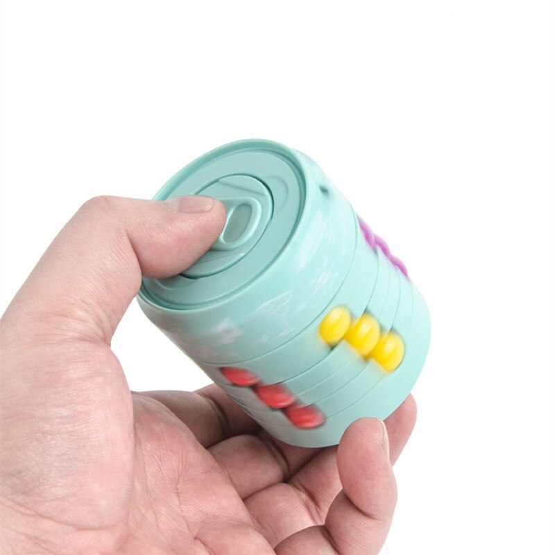 Puzzle Fidget Toy Cubo Infinito Giratório Latinha Anti Stress