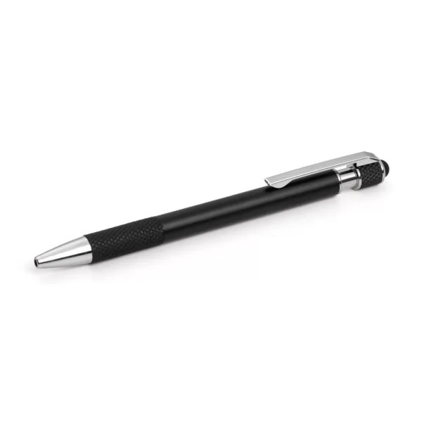 CANETA ESFEROGRÁFICA EM ALUMINIO RECICLADO - PRETA