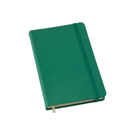 Caderneta Pequena tipo MOLESKINE Verde com Pauta