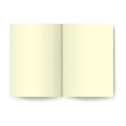 Caderneta Grande tipo MOLESKINE capa c/ Recorte Reto Preto | Cinza sem Pauta