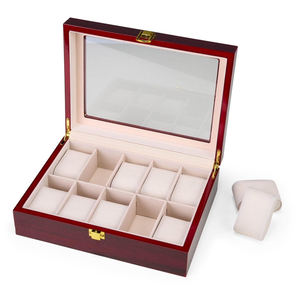 PORTA-RELÓGIOS COM 10 DIVISÓRIAS