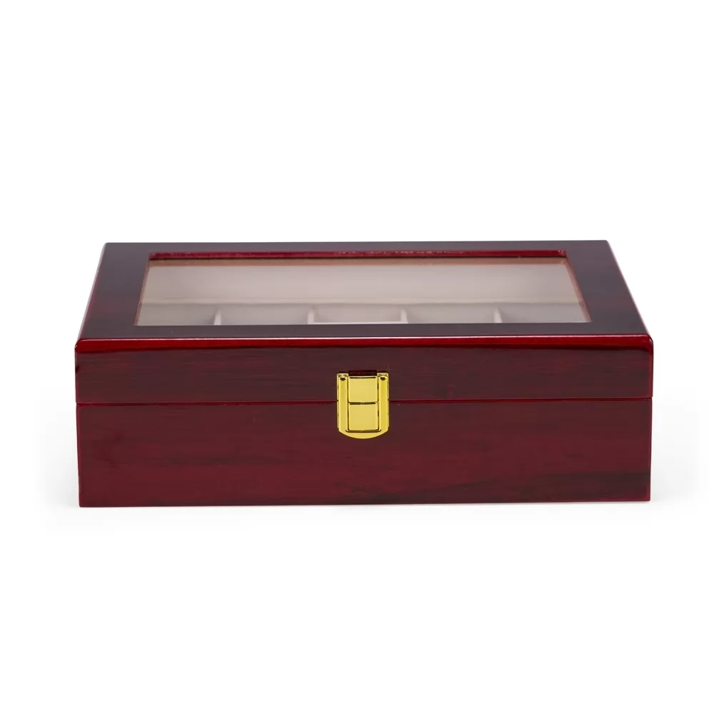 PORTA-RELÓGIOS COM 10 DIVISÓRIAS