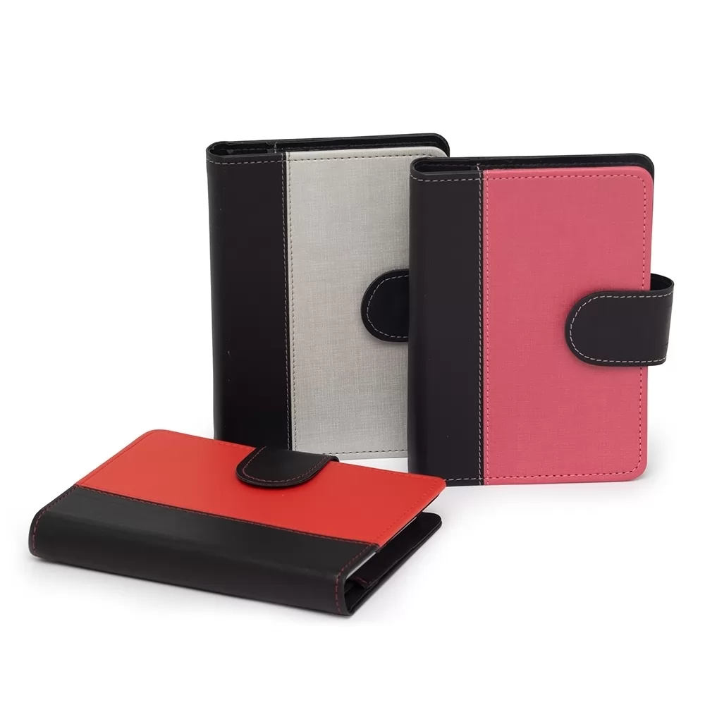 CADERNETA EM COURO SINTÉTICO