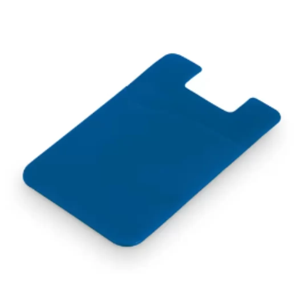 Porta Cartões Para Celular Em Pvc - Azul