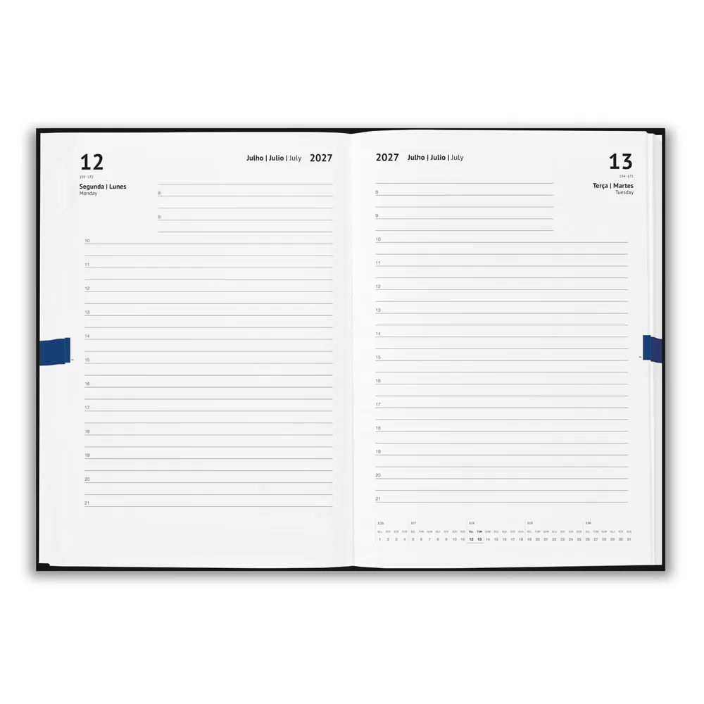 TAGORE B5. Agenda B5 em pele reciclada