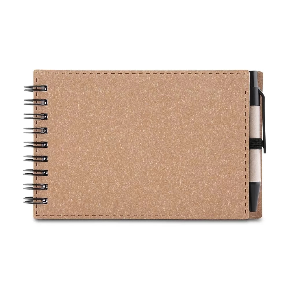 Bloco de Anotações Papelão com Caneta