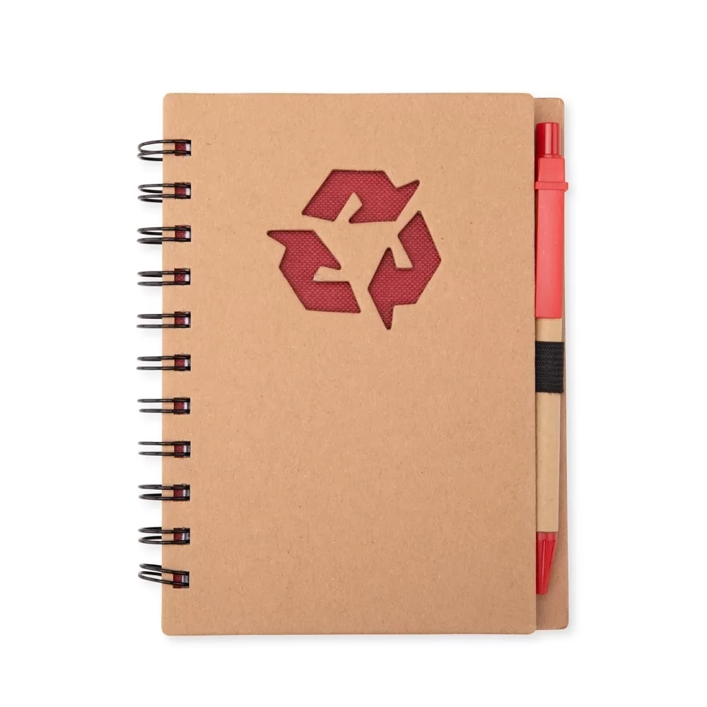 CADERNO ECOLÓGICO COM CANETA