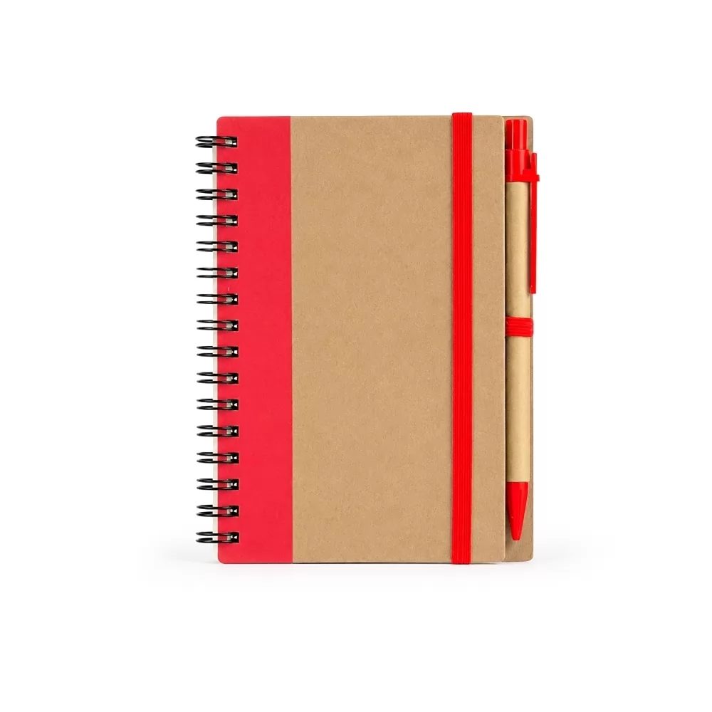 CADERNO ECOLÓGICO COM CANETA