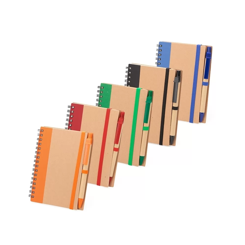 CADERNO ECOLÓGICO COM CANETA