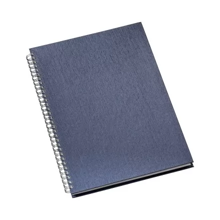 Caderno de Negócios Pequeno Capa Metalizada Azul