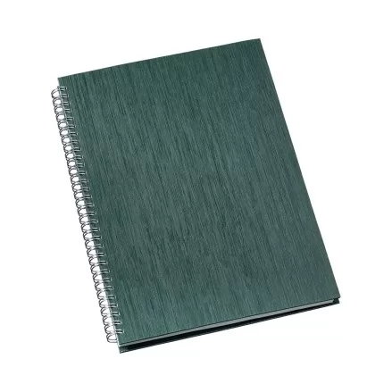 Caderno de Negócios Grande Capa Metalizada Verde