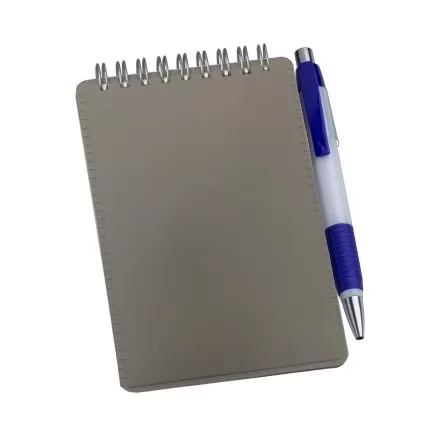 Caderneta de Anotações Vertical Cinza