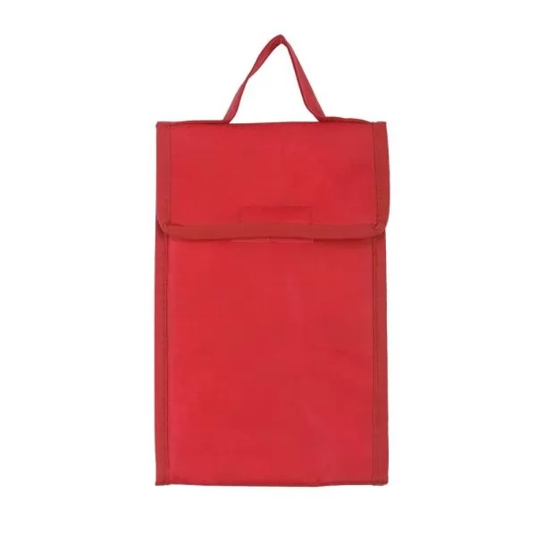 BOLSA TÉRMICA EM TNT 80G/M² - VERMELHA- 27X17X105 CM