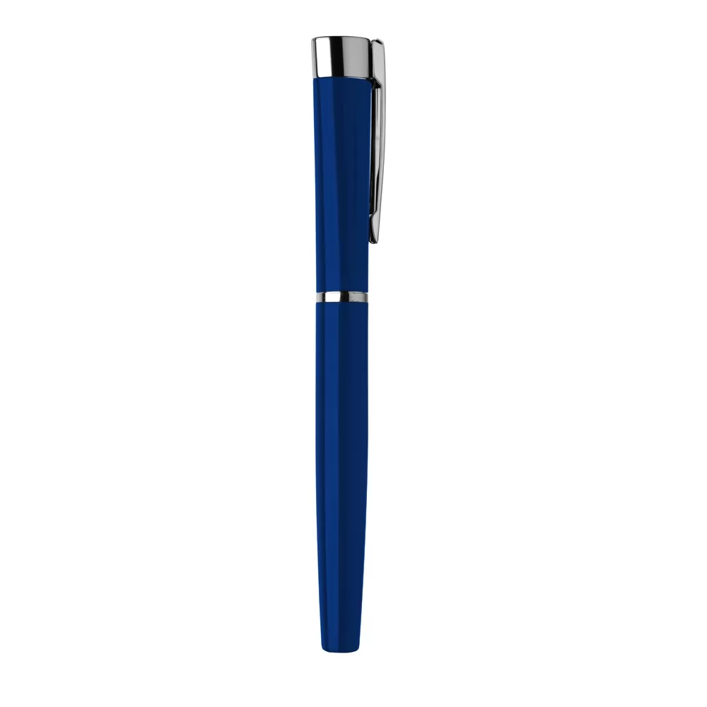 Caneta Metálica escrita em azul