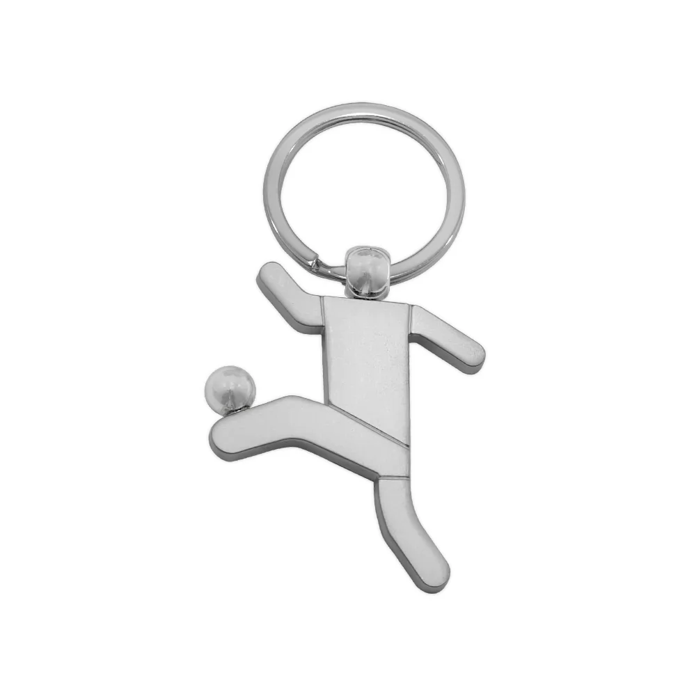CHAVEIRO METAL JOGADOR DE FUTEBOL FOSCO