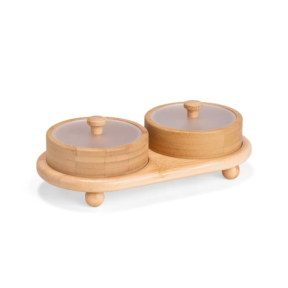 CONJUNTO POTES BAMBU 2 PEÇAS
