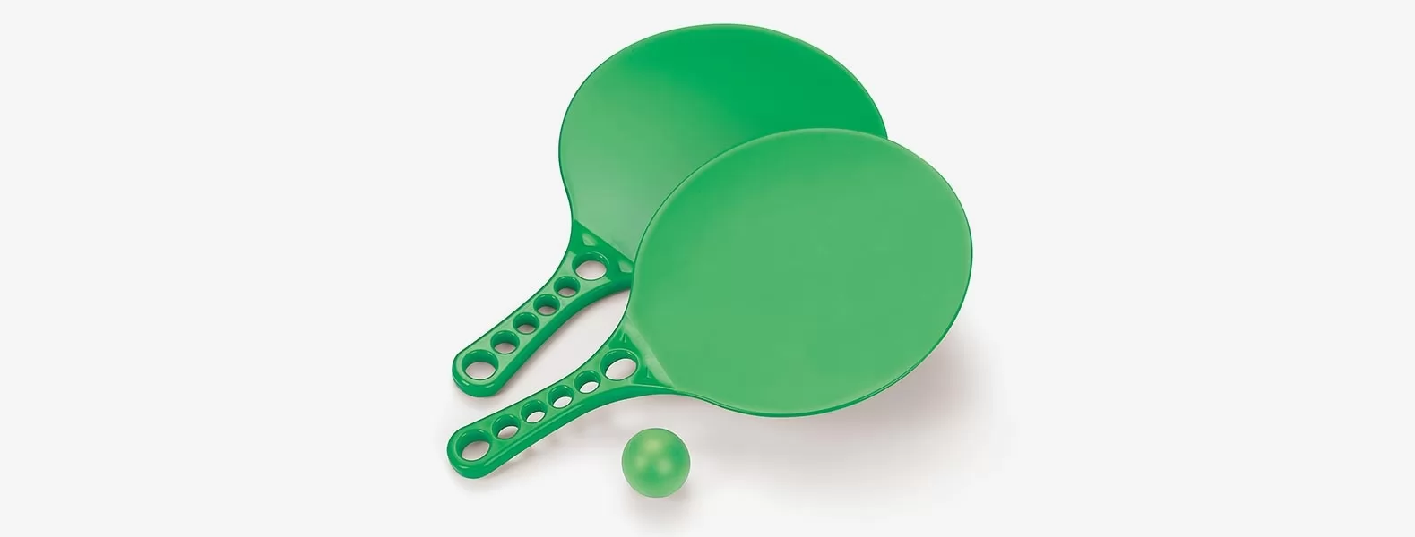 Jogo De Raquetes Em Polipropileno Verde - 3 PÇs