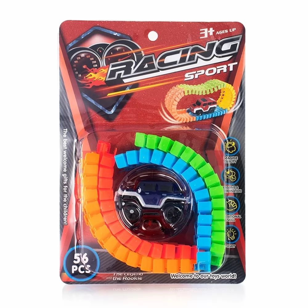 CARRINHO DE BRINQUEDO COM PISTA