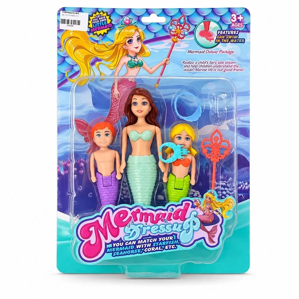 KIT BONECAS SEREIA 3 PEÇAS