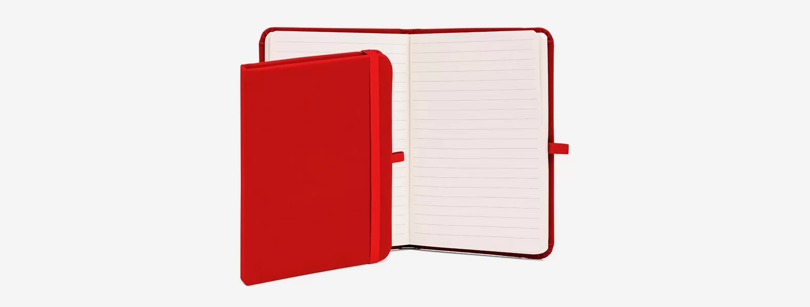 Caderneta P/ AnotaÇões C/ Pauta 17x12 Cm - Vermelha - 80 Folhas