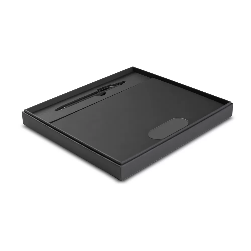 Kit escritório A5 em PU e Caneta Metalica