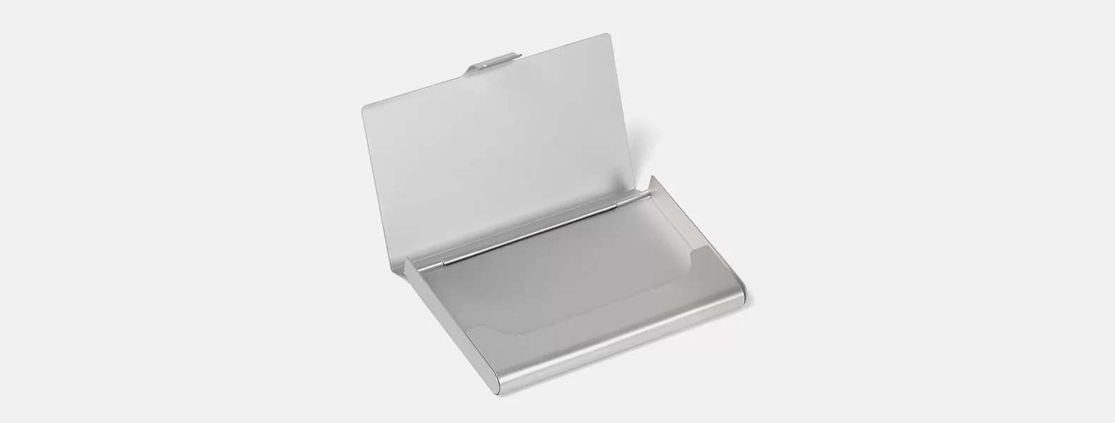 Porta-cartão Em Alumínio Fosco