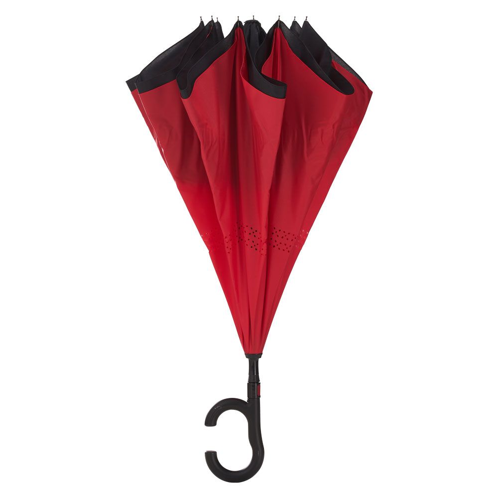 Guarda-chuva invertido com cabo plásti
