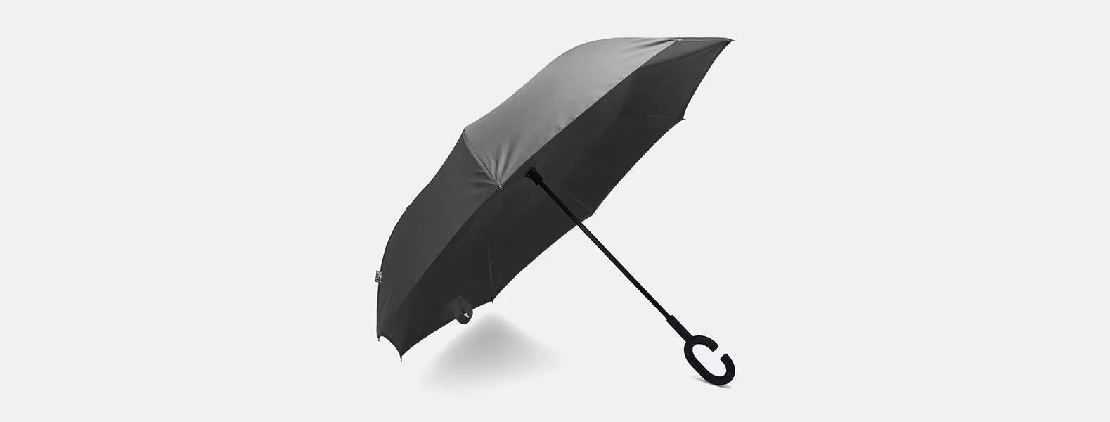 Guarda-chuva Invertido - Cinza - 108 Cm