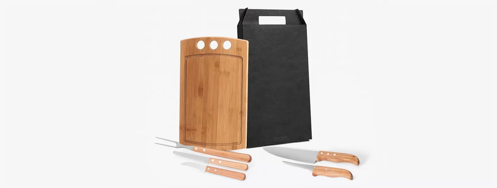 Kit Para Churrasco / Cozinha Em Bambu / Inox California