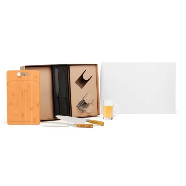 KIT PREMIUM PARA CHURRASCO / CERVEJA - 5 PÇS