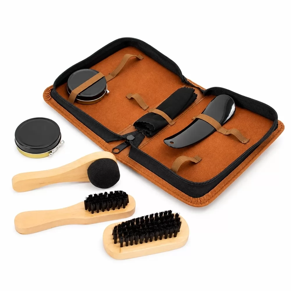 KIT LIMPEZA SAPATOS 7 PEÇAS