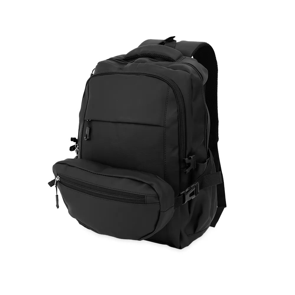 CONJUNTO MOCHILA E POCHETE COURO SINTÉTICO