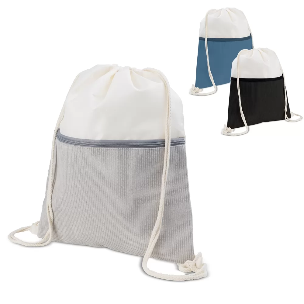Sacola/Mochila em poliéster e veludo (41x344cm)