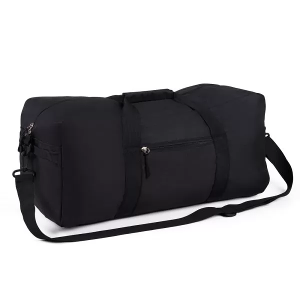 MALA ESPORTIVA EM POLYESTER 300D - PRETA - 31L