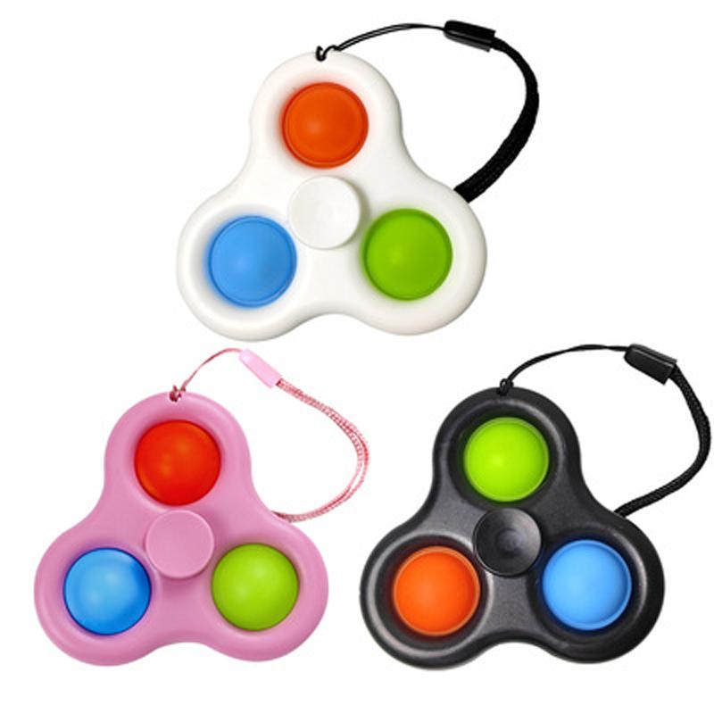 Hand Spinner Brinquedo Pop It Ant Stress Colorido 3 Pops