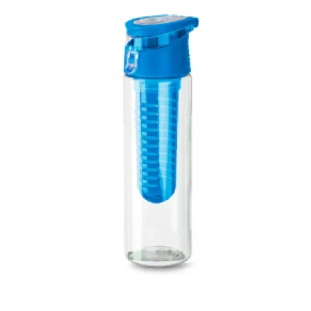 Squeeze Plástico Com Infusor Transparente/Azul - 750Ml
