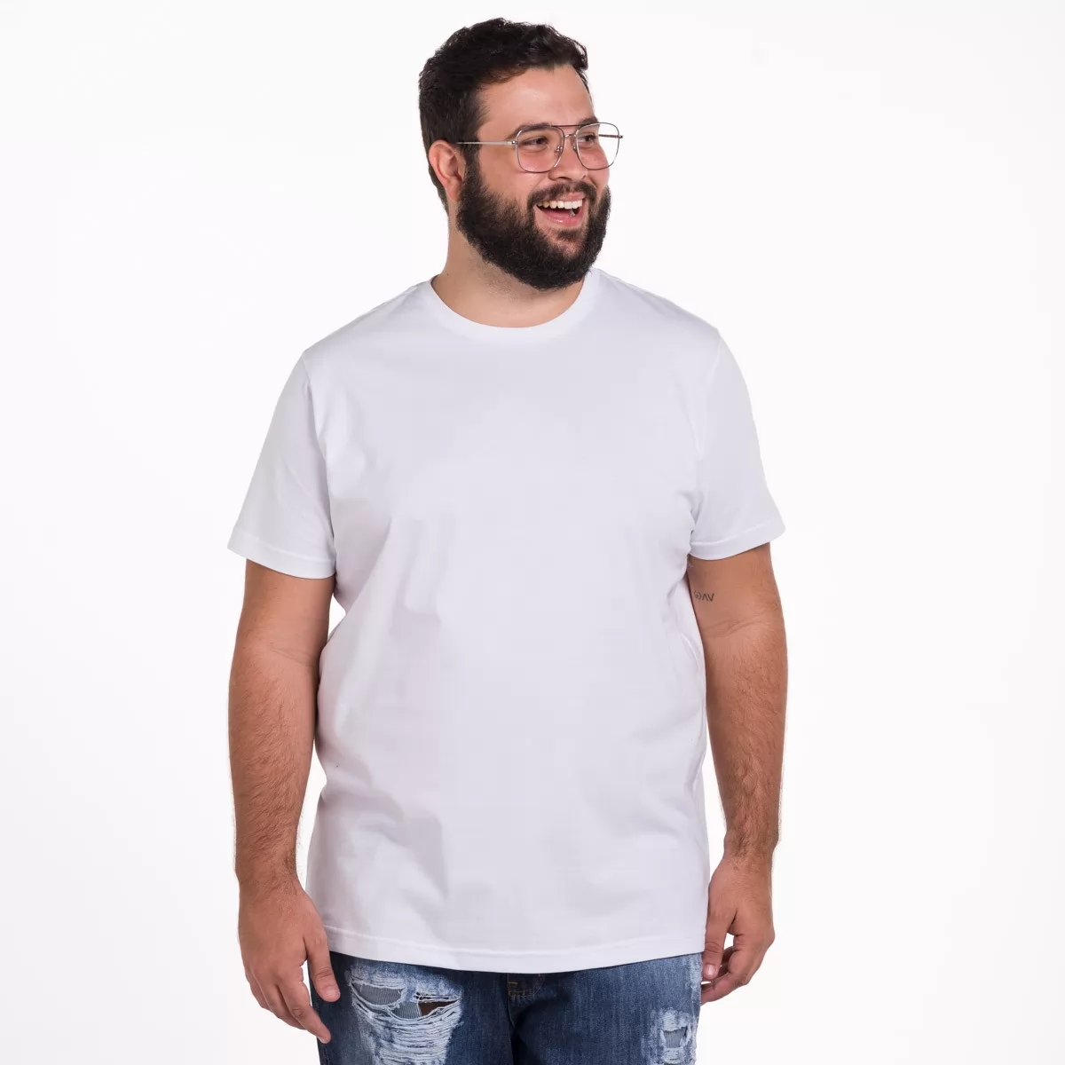 Camiseta Branca Plus Size